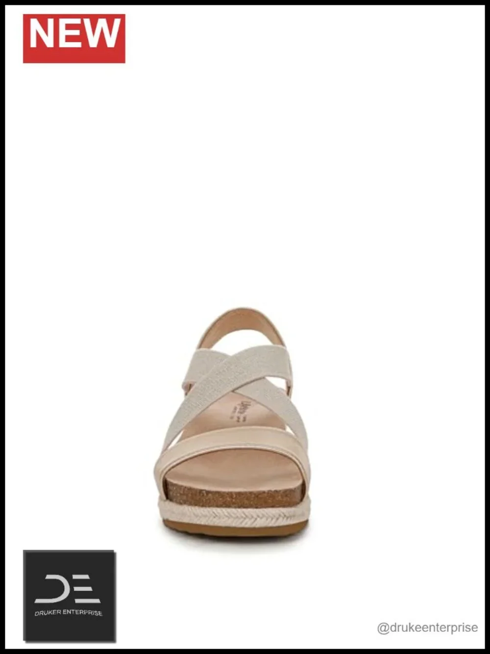 Women's Strappy Wedge Sandals Espadrille Comfort Cushion Open Toe
